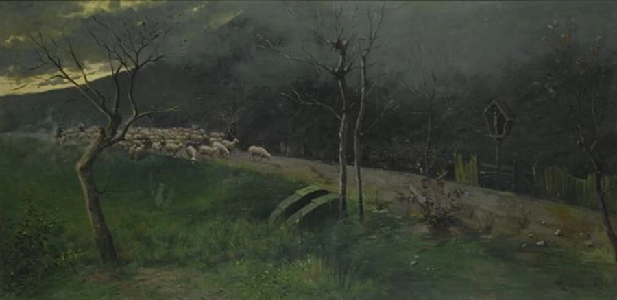 Strada al tramonto